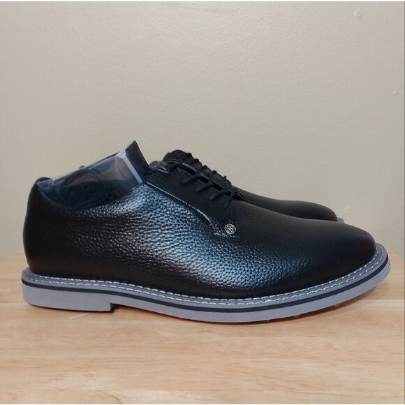 G/Fore Gallivanter Pebble Leather Golf Shoes Onyx Black G4MC20EF01 Men's 11.5 - Picture 1 of 7